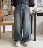 Pewty Washing Balloon Wide Denim Pants