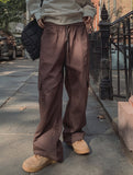 (UNISEX) Autumn Basic Cargo String Pants