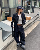 Pose No Collar Non-Fade Denim Jacket