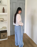 Cheche flower see-through button cardigan