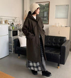 Noriko Hood Quilting Long Coat