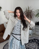 Berry eyelet double long belt