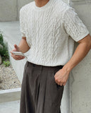 Boucle Span Fisherman Knit