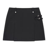 DOUBLE BELTED SKIRT