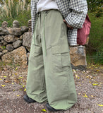 Puyo String Cargo Wide Pants