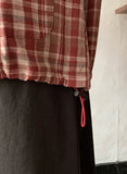 Bellito Check Cotton Over Hood Zip-Up
