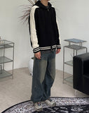 Enon Varsity Knit Hooded Zip-Up