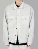 Oversize denim jacket White