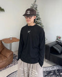 Lark Fingerhole Henley Neck Long Sleeve T-Shirt