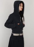 BIZZO CROP HOOD ZIP-UP