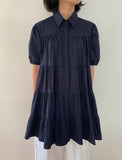 Mittens Tiered Shirt Short Sleeve One Piece