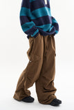 Sihora snap cargo parachute pants