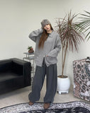 Eldin Hairy Knit Zip-Up