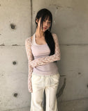 Quto See-through Bolero Cardigan