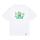 Big Drawing Letter Flower Short Sleeve Tee