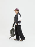 [BAONHAUS] Nteto stitch cotton pin tuck banding pants