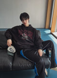Pian Wide Color Matching Track Pants