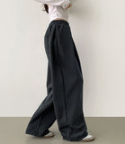 Pintuck 4-Season Wide Balloon Banding Pants
