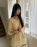 Mi Kim Roll-Up Three Quarter T-Shirt