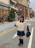 Henda Color Matching Collar Jacket