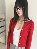 Oldin Spring Punching Long Sleeve Cardigan
