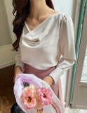Kale Draped Blouse