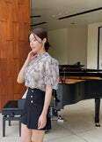 Lindian Flower Chiffon Blouse