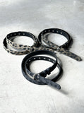 Leopard eyelet belt