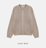 Cents round zip-up cardigan