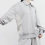 Maryna Button Sweatshirt