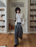 Gridin Collarless Tweed Jacket