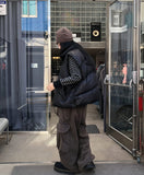 Top Washed Big Pocket Cargo Sweatpants