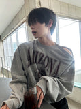 Open 5 Button Regona Washing Sweatshirt