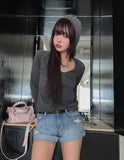 Pigment Dekki Pocket V-Neck Hoodie