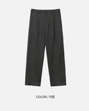 Lauren Wool One-Tuck Banding Slacks