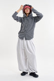 Structured pintuck balloon sweatpants