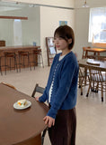 Tadine Button Round Knit Cardigan