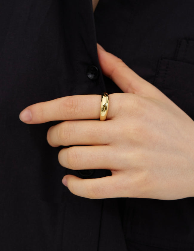 【HYERES LOR】25SS★ Champagne Full Moon Silver Clean Ring HYÈRES LOR (イエールロール ) - シャンパンフルムーンシルバー