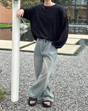 Teen Wash Wide Jeans
