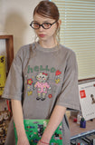 HELLO FLOWER Pigment Short Sleeve Tee