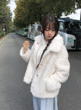 Juri Wool Collar Fur Jacket