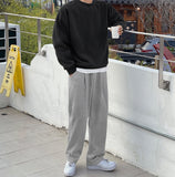 Naru brushed one-tuck sweatpants