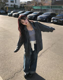 Et Wide Roll-up Denim Pants