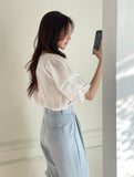 Veruna Shirring Puff Blouse