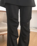 Surfit pin tuck boot cut skirt pants