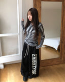 Bio Stripe Long Hoodie