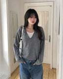 Monin Deep V-Neck Knit
