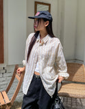 Mel Stripe Overfit Cotton Shirt