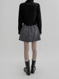 Enper button wrap miniskirt