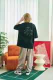 Rain Duck Embroidery Short Sleeve T-shirt